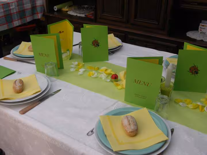 Deco table de bapteme