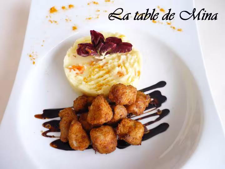 Croustillants de filet mignon et sa puree