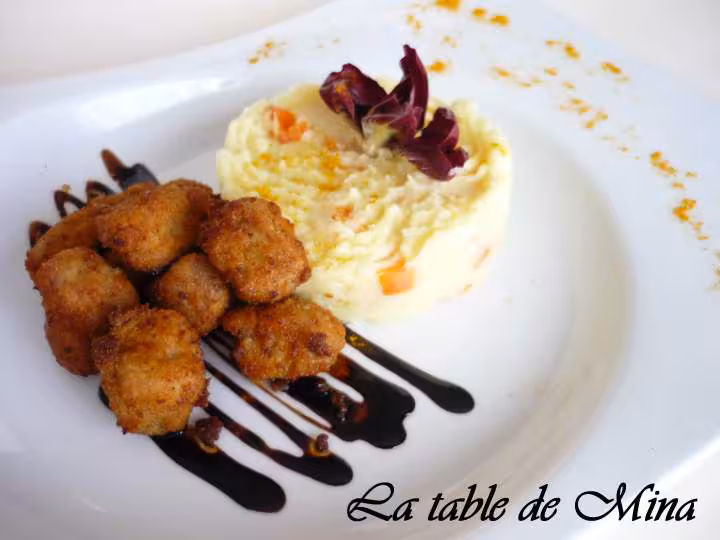 Croustillants de filet mignon et sa puree