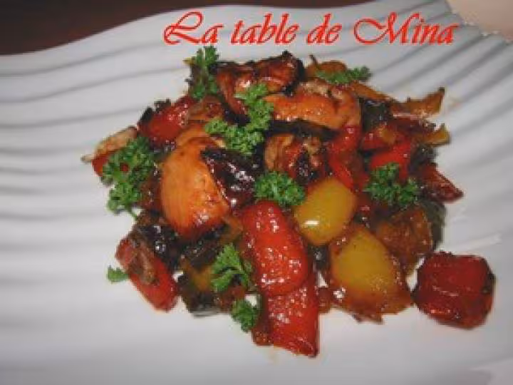 Filet de dinde aux 3 poivrons