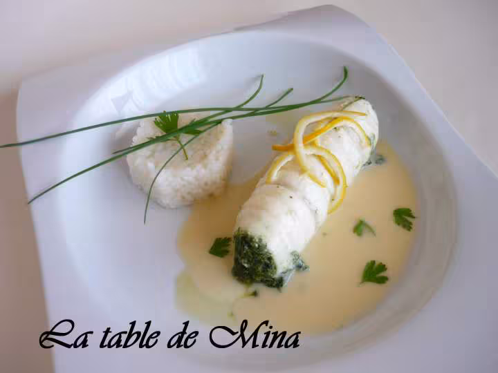 Filets de sole au vert sauce au citron