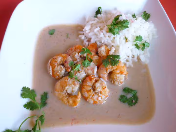 Gambas a la normande