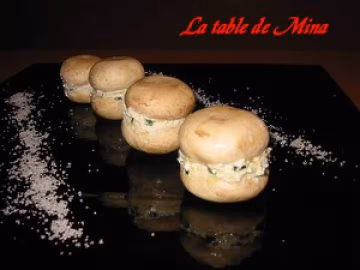 Macaron de champignons au chevre