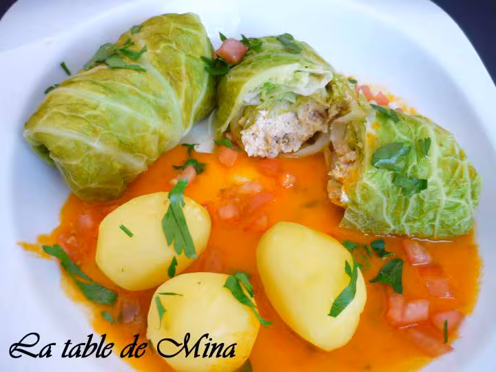 Maousse de dinde en papillotes de choux