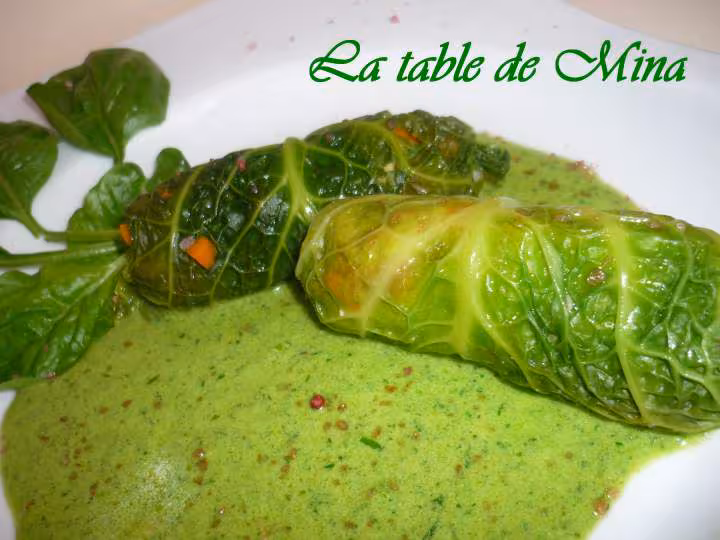 Nems de choux vert au jambon cru