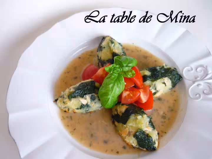 Quenelles de saumon aux legumes