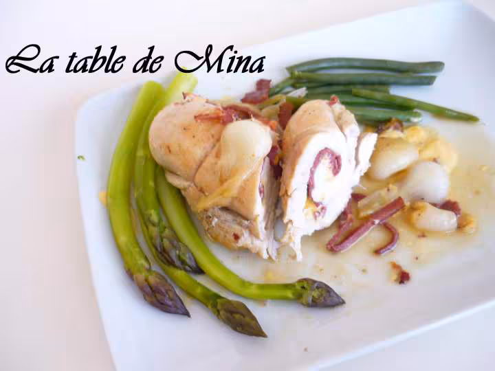 Roulades de poulets au cidre et cheddar