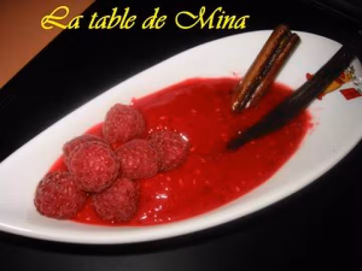 Soupe de framboises