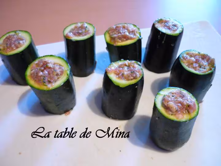 Tubes de courgettes