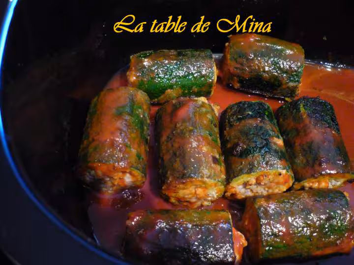 Tubes de courgettes
