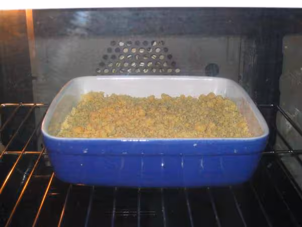 Crumble juste au four