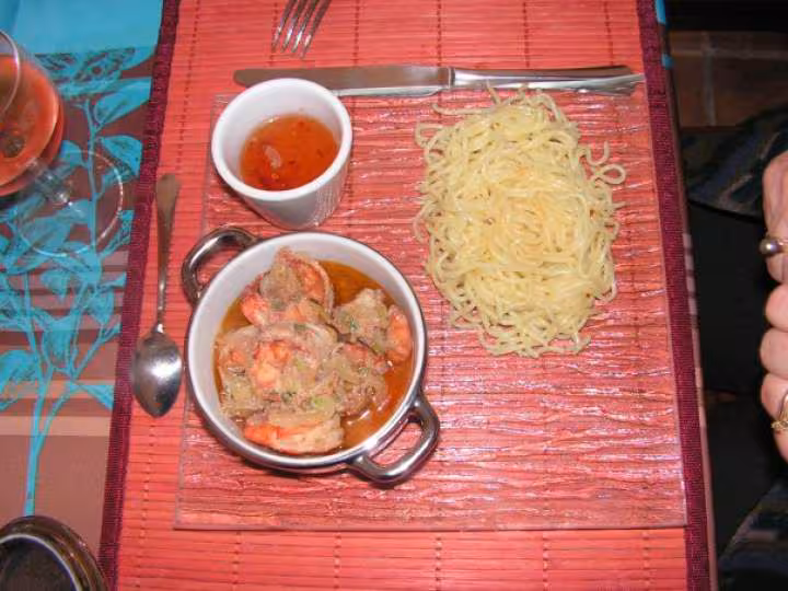 Gambas a la sauce de piment et citron vert 3
