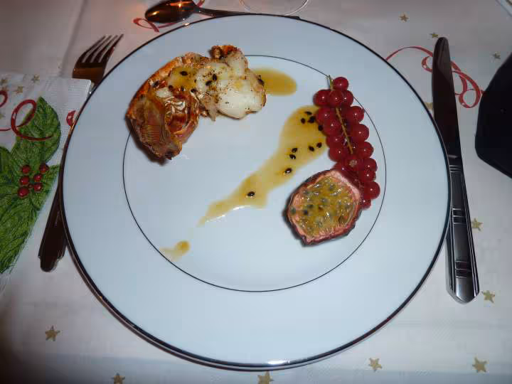 Langouste et son caramel aux fruits de la passion