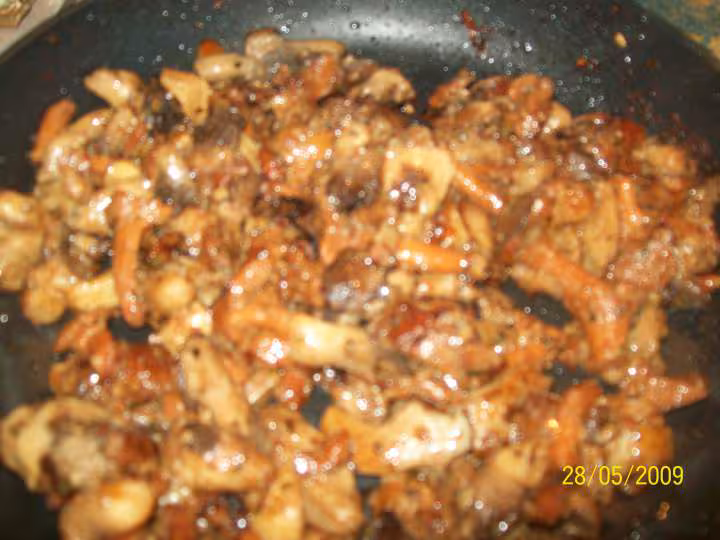 Accompagnes de champignons des bois