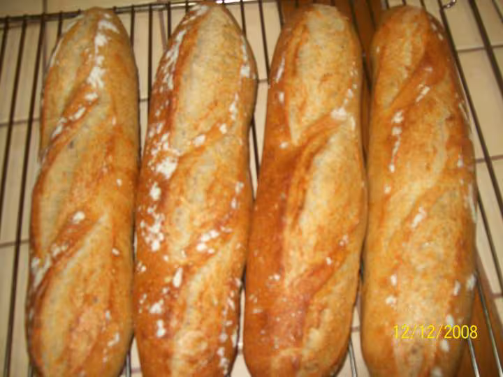 Baguettes monge avec autolyse et levain