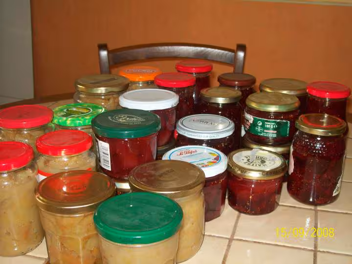 Confitures poires figues vanille