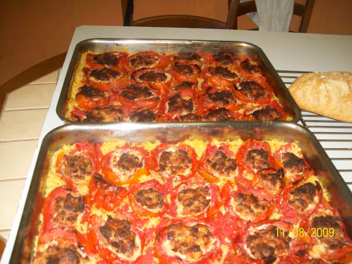 Dernieres tomates farcies de la saison