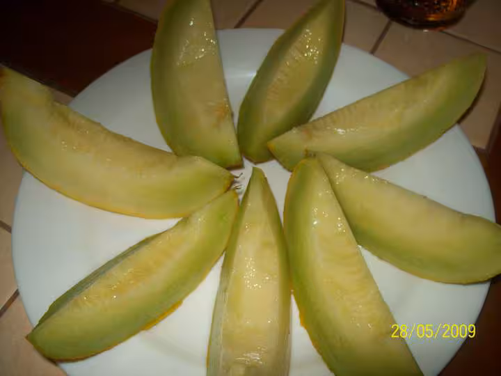 En entree du melon jaune