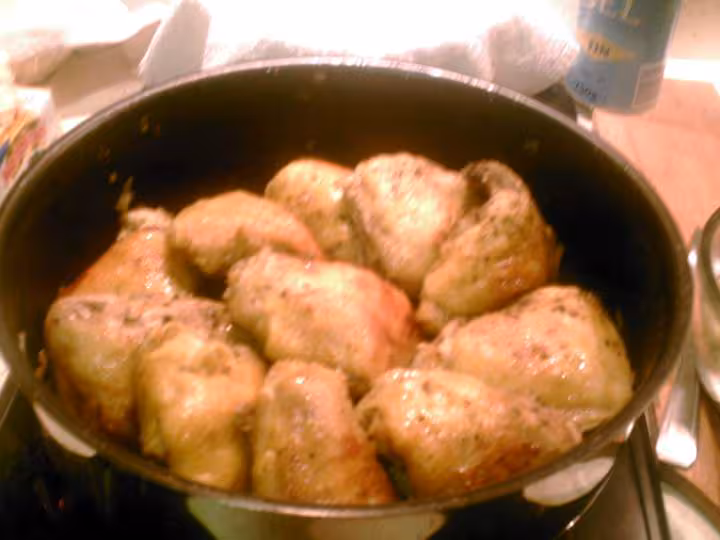 Haut de cuisses de poulet aux echalottes ail et herbes de provence