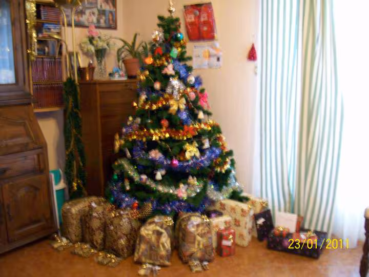 Le sapin les cadeaux sont prets