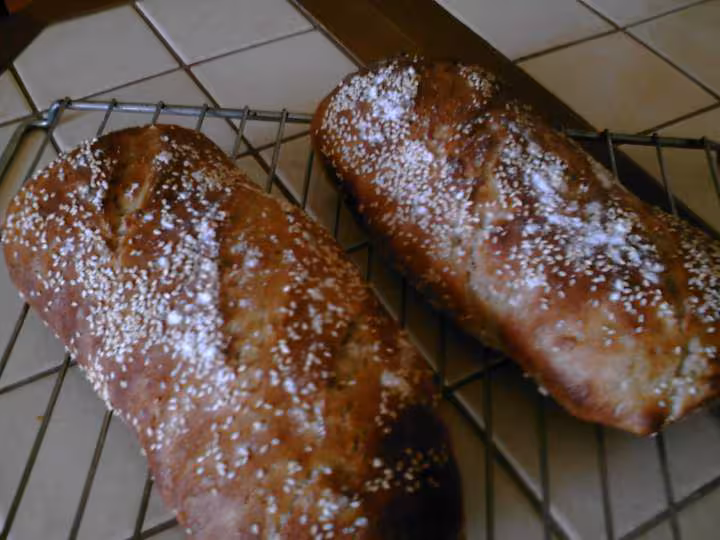 Pain au levain sans petrissage de cilene