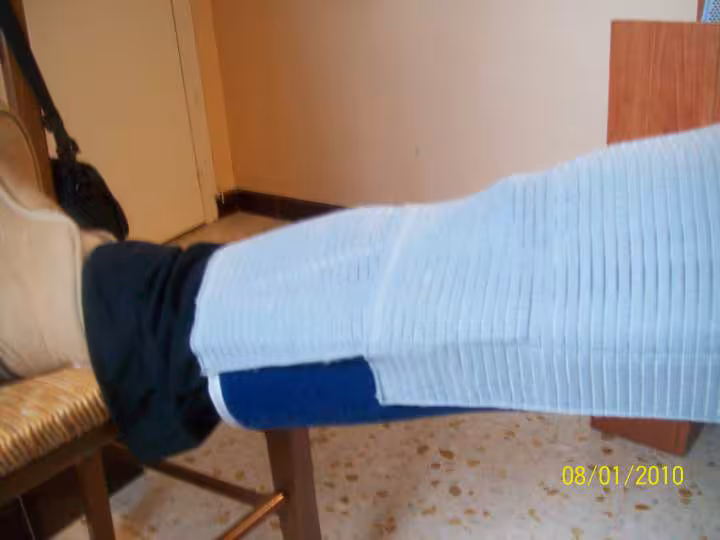 Prisonniere de mon attelle