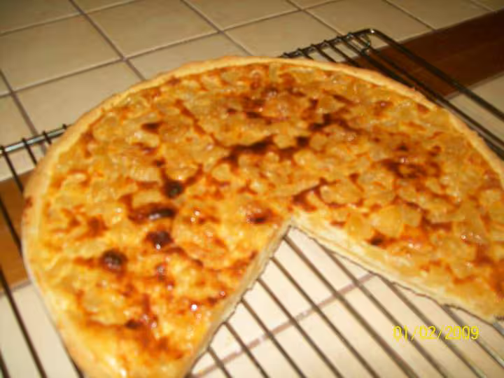 Tarte aux pommes et creme d amandes