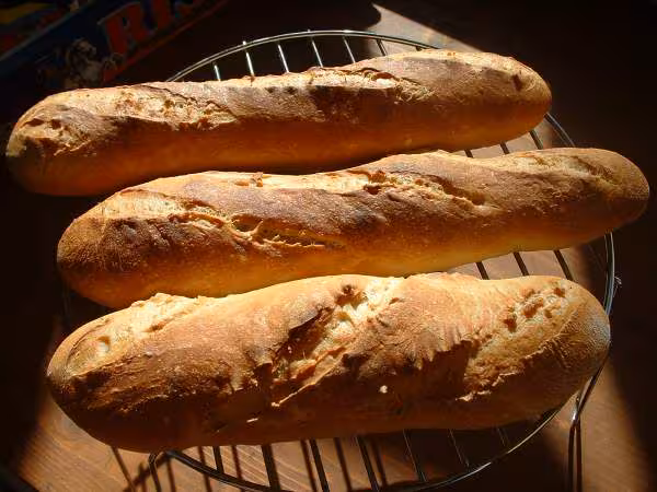 Baguettes de campagne au levain liquide