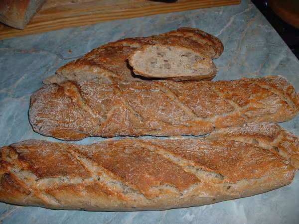 Baguettes levain cereales
