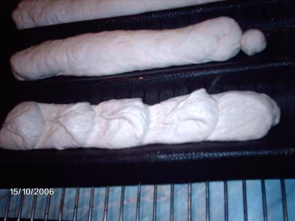 Baguettes perlees avant cuisson
