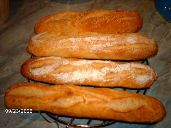 Baguettes sans petrissage sur poolish