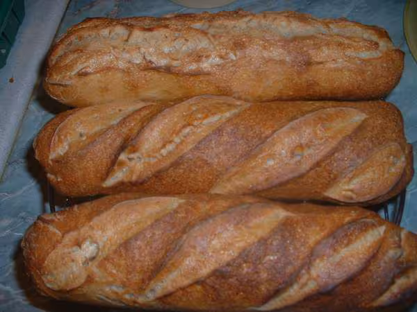 Baguettes tout levain avec la zaalish