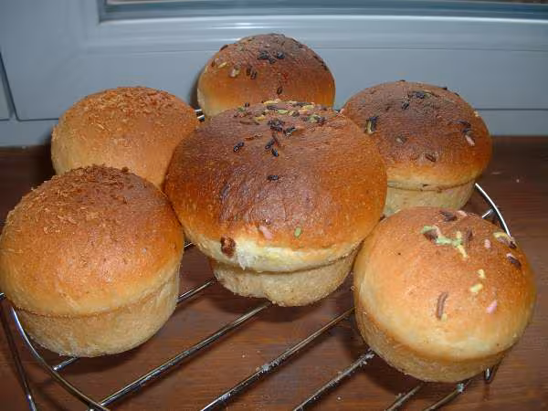 Les briochettes du peche cuites