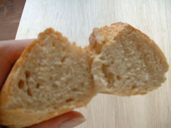 Mie baguette sur autolyse