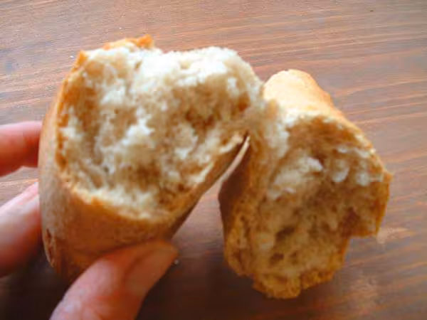 Mie des baguettes sur poolish