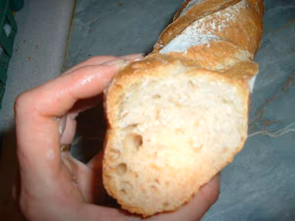 Mie des baguettes sur poolish