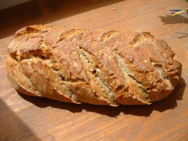 Pain aux farines de sarrazin et chataignes