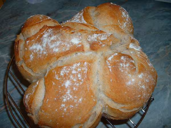 Pain blason a la pate fermentee