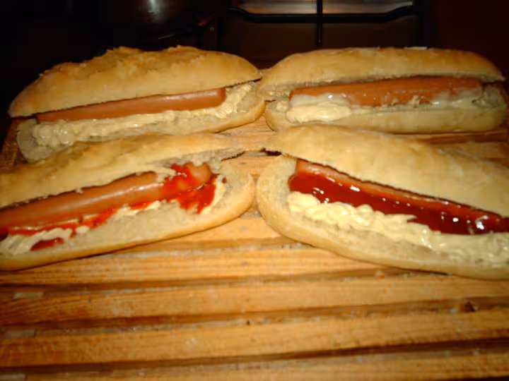 Pains hot dog pour degustation
