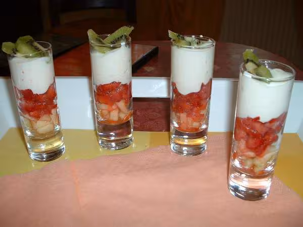 Premieres verrines sucrees