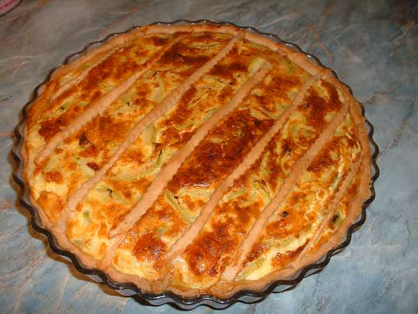 Quiche courgettes comte