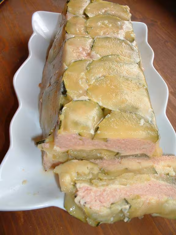 Terrine de courgettes au jambon