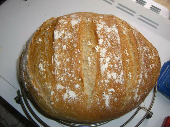 Pain de campagne cocotte reussi