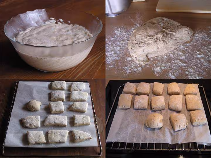 Petits pains au levain