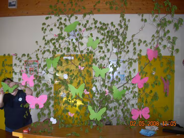 Arbre a papillons plan de table