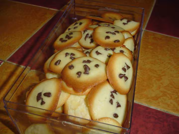 Tuiles aux pepites de chocolat
