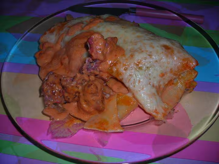Lasagnes a la chair a saucisse facon tit nioux