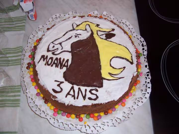 Gateau cheval 2 riviere dans spirit