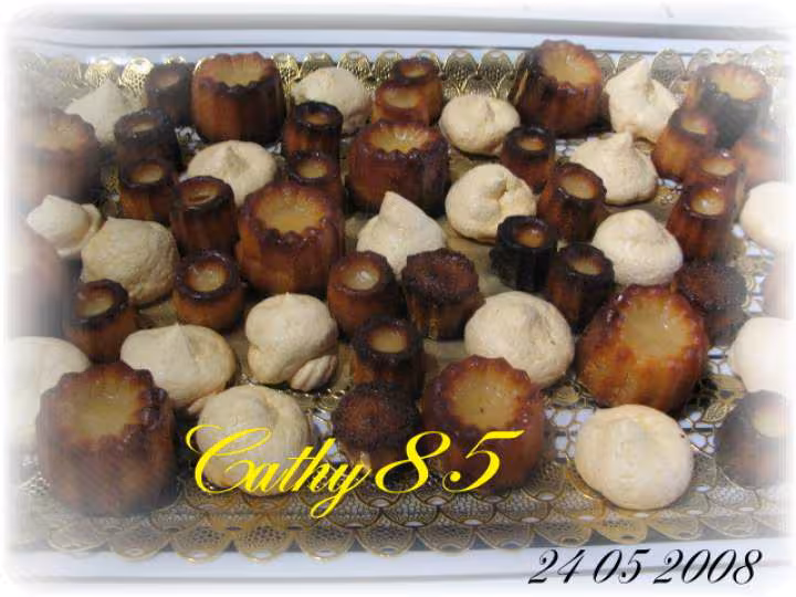 Caneles amp meringues au citron