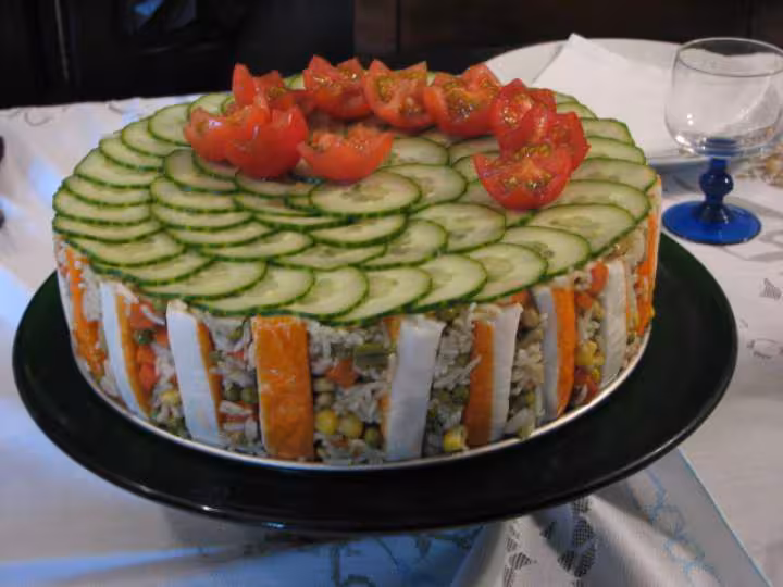Gateau aux crudites